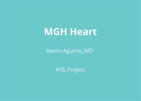 Mgh Heart Healthcare Transformation Lab