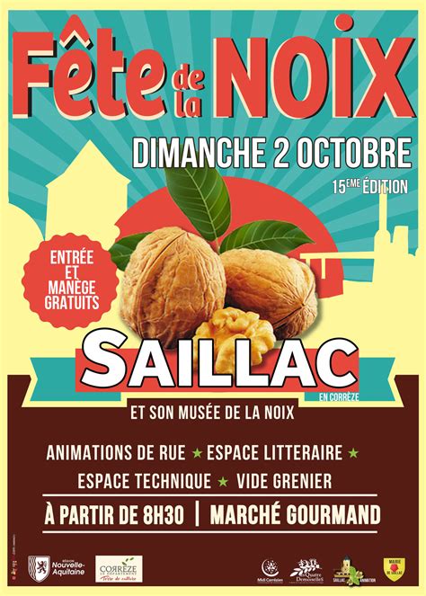 F Te De La Noix Dimanche Octobre Saillac En Corr Ze