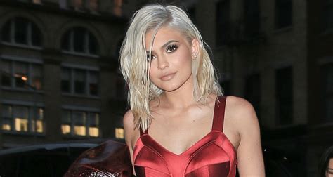 Kylie Jenner Shows Off New Blonde Hair During A Night Out Hailey