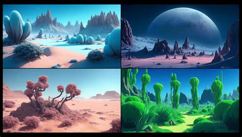 ArtStation - Alien planet landscape 32+ | Artworks