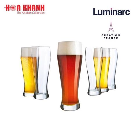 Ly Bia Thủy Tinh Luminarc Brasserie 285ML 425ml J5184 J5185 Bộ