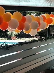 Amazon LFYDM Latex Balloon 100 Pcs 12 Inch White And Orange And