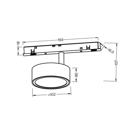 Foco Led Para Carril Magn Tico Rado Cct Exility W Lamparas Es