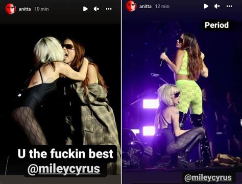 Anitta Festeja Participa O Em Show De Miley Cyrus No Lollapalooza E