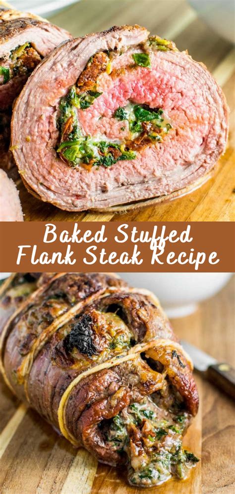 Baked Stuffed Flank Steak Recipe Cheff Recipes