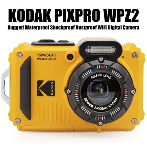 Kodak Pixpro Wpz C Mera Digital Robusto Prova D Gua Prova Dustproof