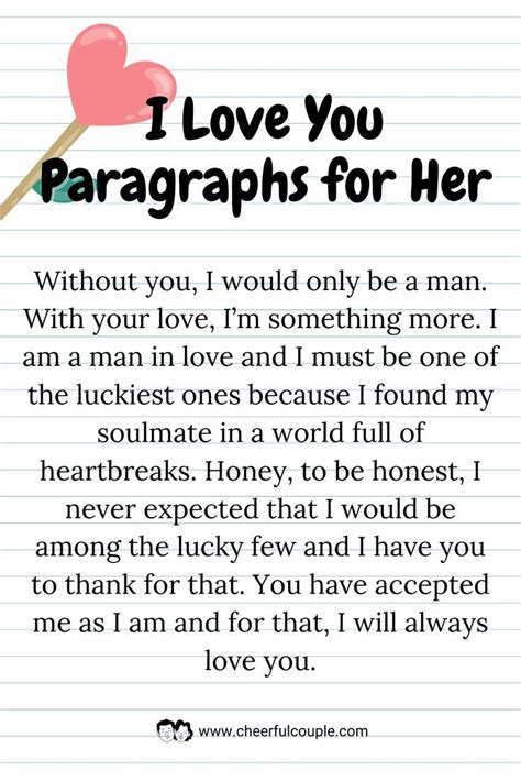 Paragraph For Her I Love You Love Paragraphs For Him Love Texts