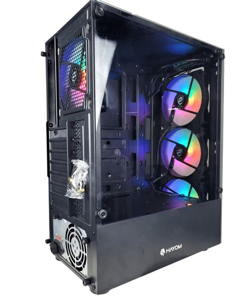 GABINETE GAMER GB1749 4 FANS E VIDRO TEMPERADO EQUITECINFO