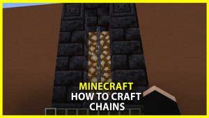 How To Make Chains In Minecraft Gamer Tweak