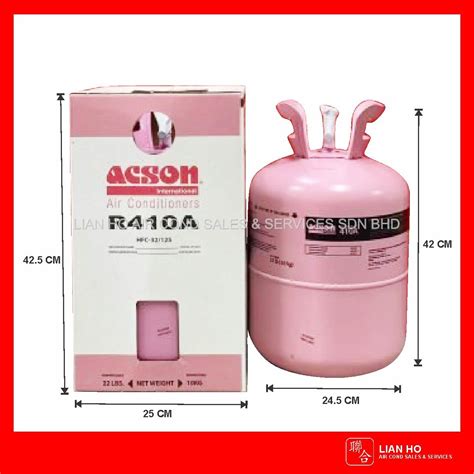 ACSON Refrigerant Gas R410 10kg Cylinder Lian Ho Air Cond