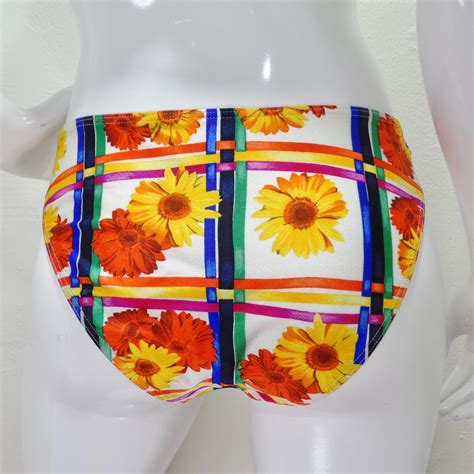 1980s Escada Multicolor O Ring Bikini For Sale At 1stDibs