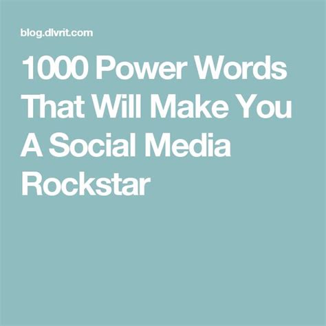 Boost Your Social Media Presence With Power Words