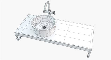 Bathroom Washbasin Plate 3d Model Turbosquid 1354896