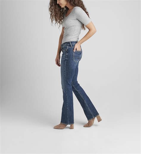 Buy Britt Low Rise Slim Bootcut Jeans For Usd 8800 Silver Jeans Us New