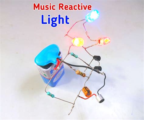 Music Reactive Light Using Bc547 Transistor 13 Steps Instructables