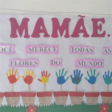 Mural Dia Das Mães Para Educação Infantil 44 Modelos Para Copiar