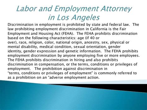 Labor And Employment Attorney In Los Angeles