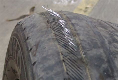 Wire Showing On Tire