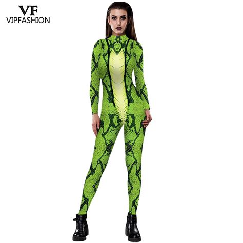 Vip Fashion Mono Sexy Para Mujer Traje Con Patr N De Serpiente