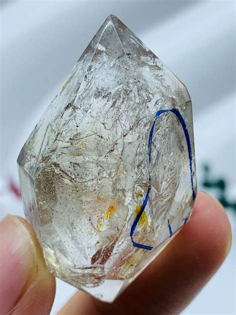 G Herkimer Diamond Enhydro Top Genuine Crystal Gem So Big Moving