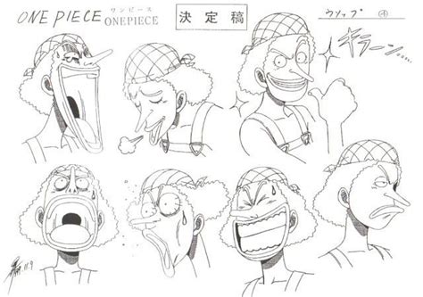 Usopp Sheet Character Design Official Reference Settei Book Art One Piece Manga One Piece