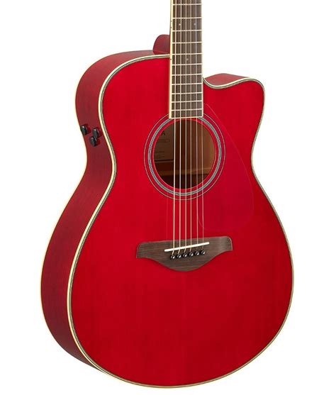 Yamaha FSC-TA Transacoustic Cutaway Acoustic-Electric Guitar - Ruby Red