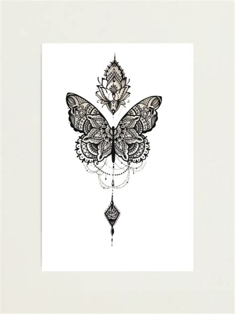 "Butterfly tattoo" Photographic Print by Medly | Redbubble