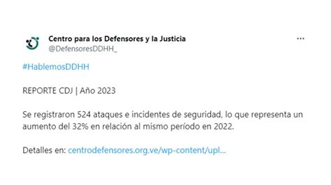 Los Ataques Contra Defensores De Derechos Humanos En Venezuela