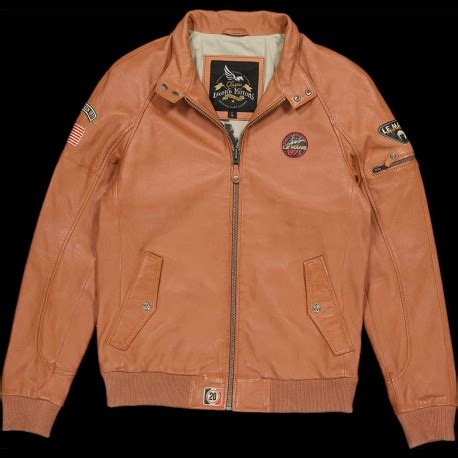 Lederjacke Steve Mcqueen H Du Mans Harry Havane Herren Elfershop