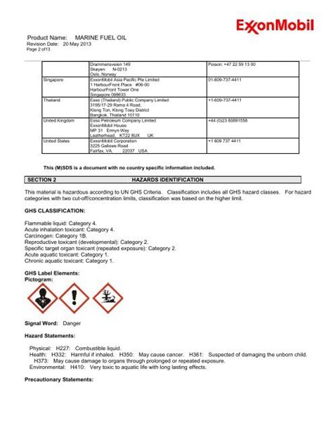 Product Name Marine Fuel