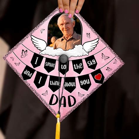 Custom Photo Graduation Cap Topper Memorial Grad Cap Topper Photo