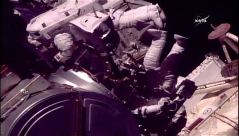 NASA astronauts begin the second of three spacewalks to repair ISS ...