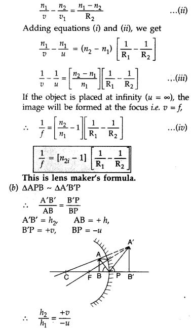 Important Questions For Class 12 Physics Chapter 9 Ray Optics And