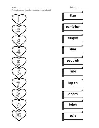 Padan Nombor Dengan Ejaan Pdf