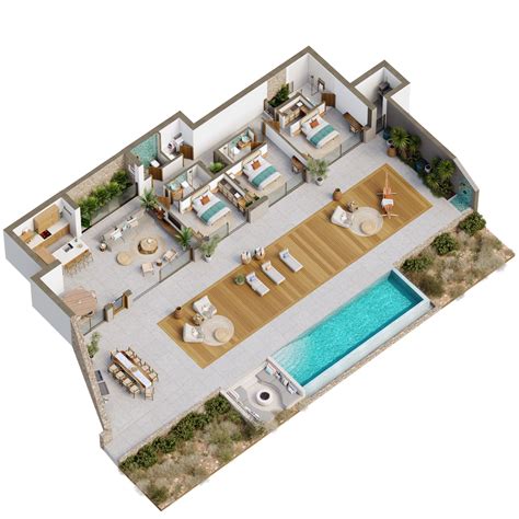 elounda cave villas  rendering animation  crete helix