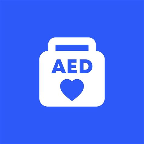 Premium Vector Aed Icon Automated External Defibrillator Vector