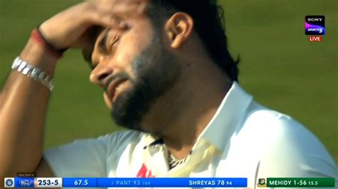 Rishabh Pant Broke Down Badly After His Dismissal At 93 Runs Just Ahead