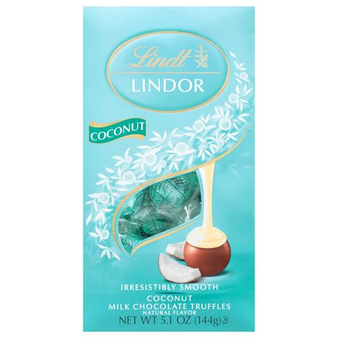 Lindt Lindor Coconut Milk Chocolate Truffles - Shop Candy at H-E-B