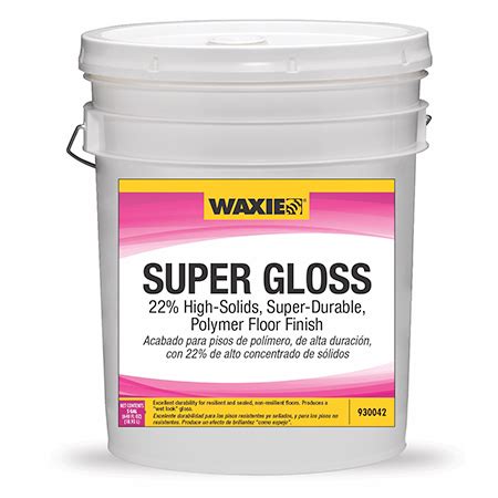 Waxie Super Gloss Floor Finish Gal Drum Valley Janitor Supply Co