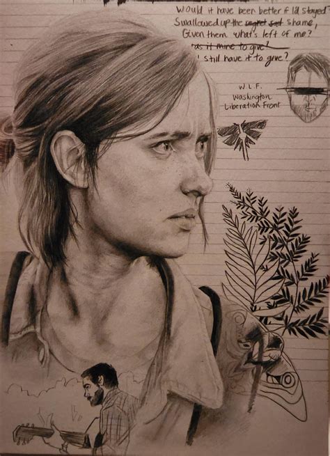 Incredible The Last Of Us 2 Fan Art Fits Perfectly Into Ellies Journal