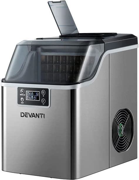 Devanti Ice Maker Machine L Stainless Steel Portable Countertop