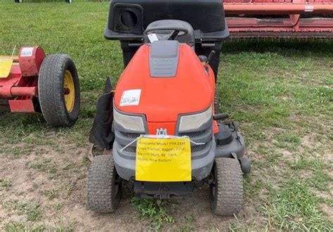 Husqvarna Model Yth Lawn Tractor Bagger Hp Electric Start