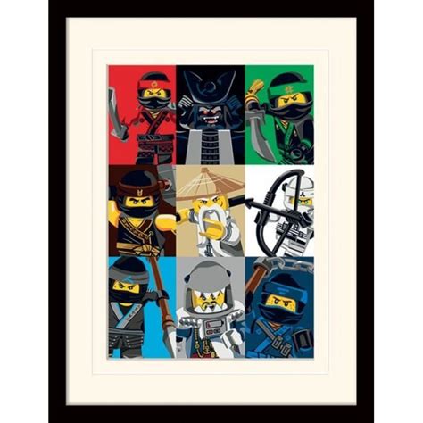 Poster De Collection Encadr Lego Ninjago Le Film Personnages