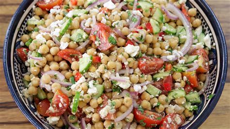 Healthy Chickpea Salad Recipe Youtube