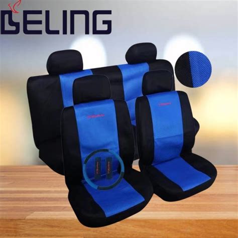 Universal Car Seat Cover Breathable Blue Black Red Grey Seat Cover