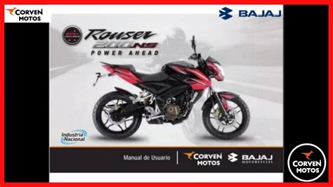 Manual Del Usuario Bajaj Rouser NS 200 YouTube