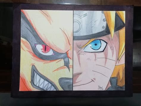 Dibujo Naruto Y Kurama Naruamino Amino