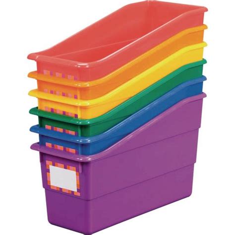 Really Good Stuff® Group Colors For 6 - Durable, Colorful Book Bins