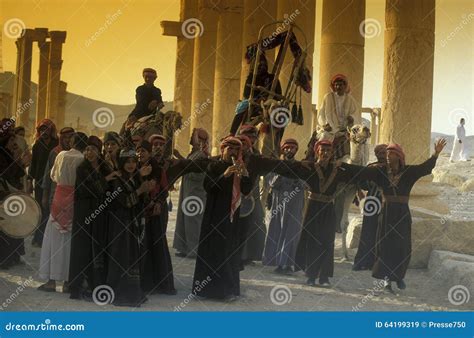 Middle East Syria Palmyra People Editorial Stock Image Image Of