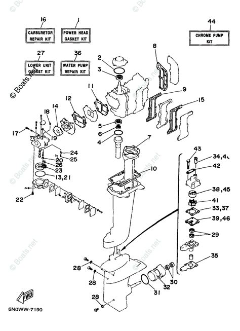 Yamaha Outboard 2000 Oem Parts Diagram For Repair Kit 1